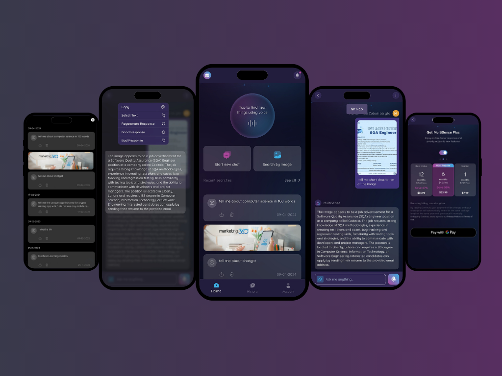 Multisense — AI Chatbot App with GPT Integration