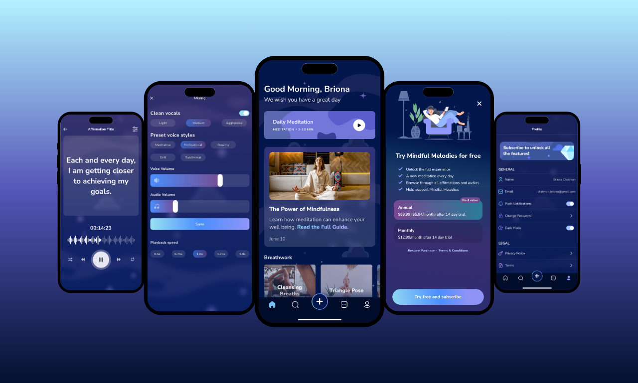 Mindful Melodies - Meditation & Affirmation App